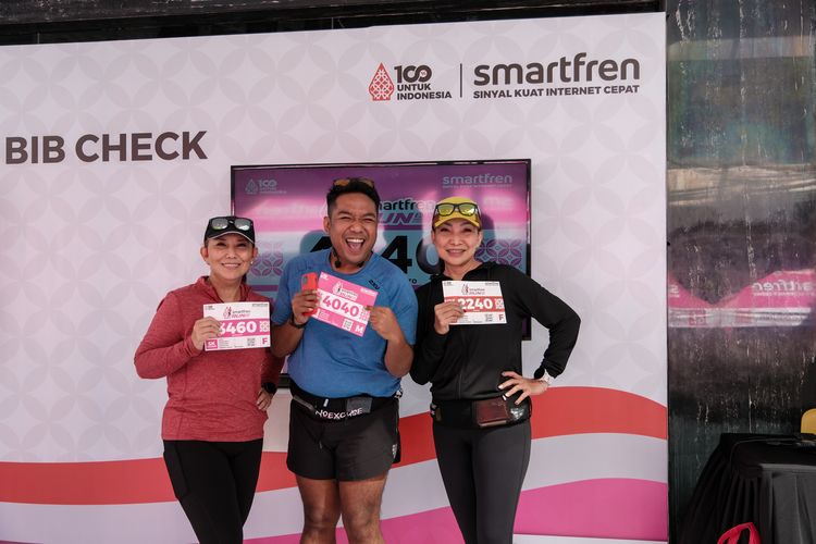 Race photo from Smartfren Run 2024