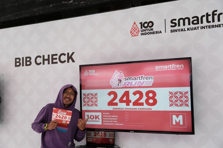 Race photo from Smartfren Run 2024