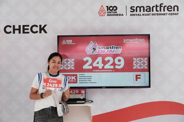 Race photo from Smartfren Run 2024