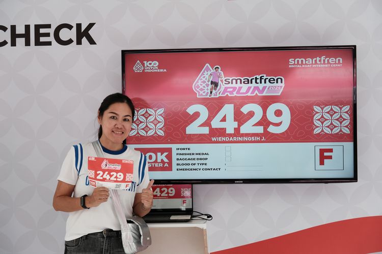 Race photo from Smartfren Run 2024