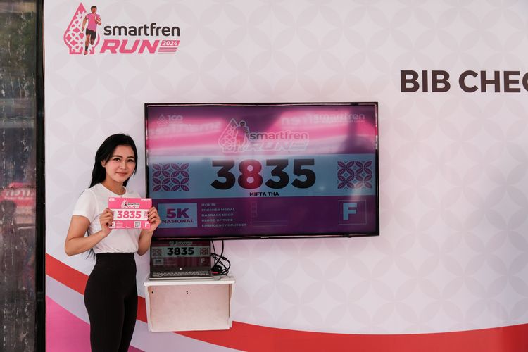Race photo from Smartfren Run 2024