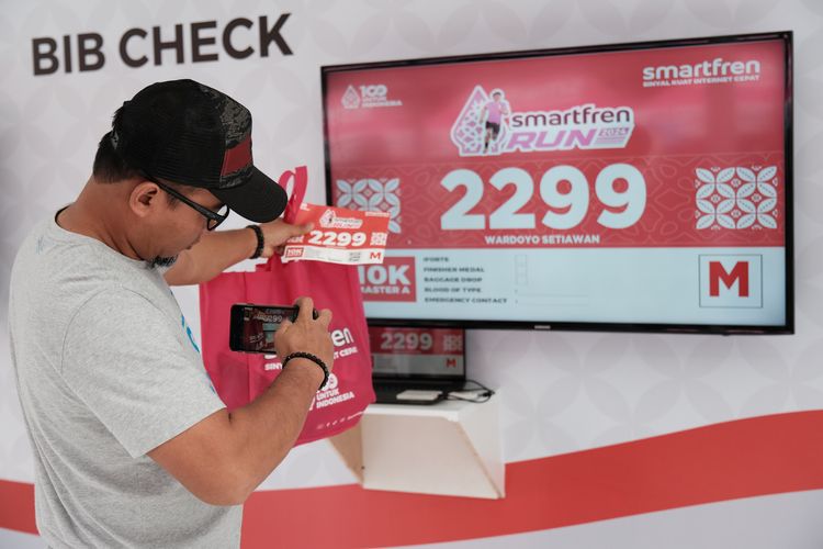 Race photo from Smartfren Run 2024
