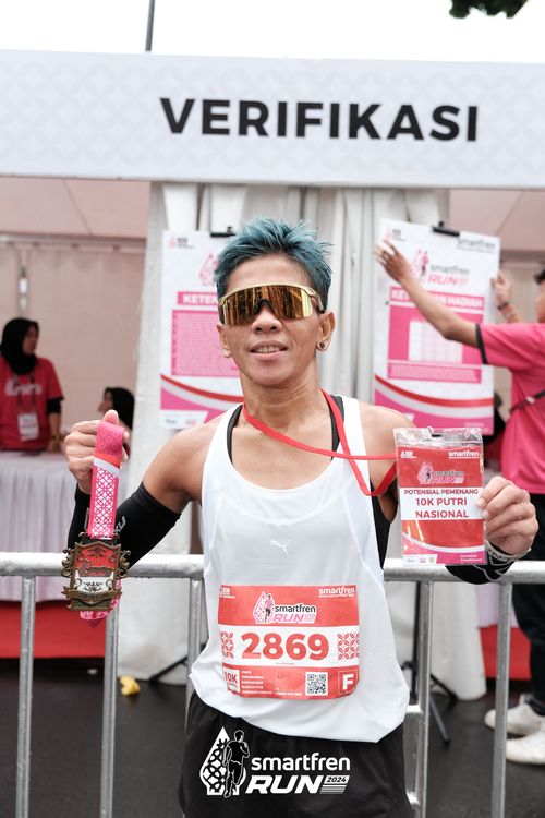 Race photo from Smartfren Run 2024