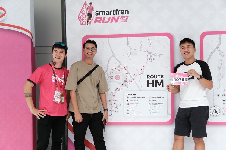 Race photo from Smartfren Run 2024