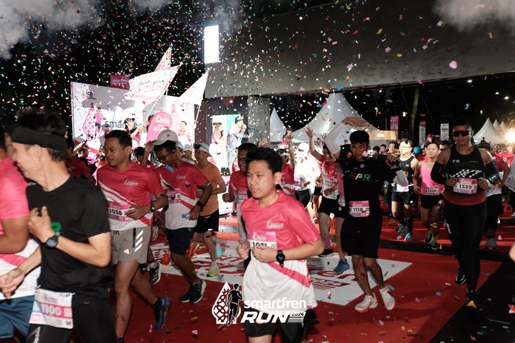 Race photo from Smartfren Run 2024