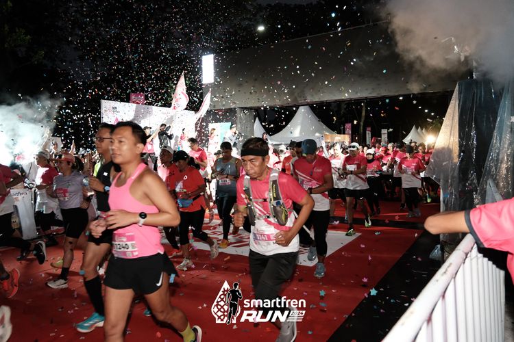 Race photo from Smartfren Run 2024