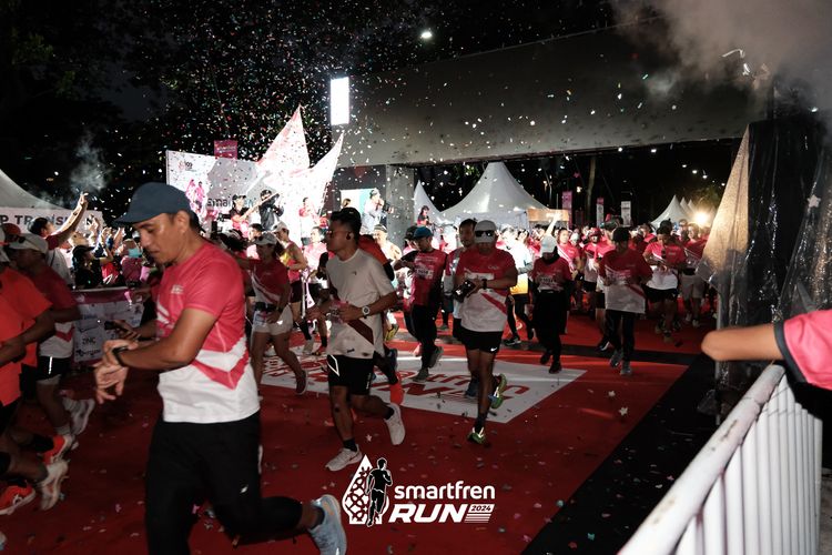 Race photo from Smartfren Run 2024