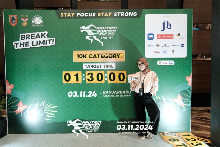 Race photo from Arutmin Borneo Run 2024