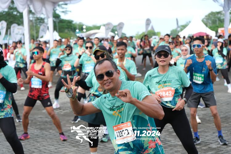 Race photo from Arutmin Borneo Run 2024