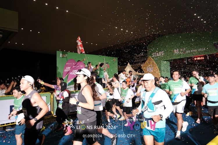 Race photo from BAF LIONS RUN 2024
