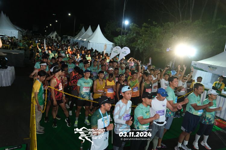 Race photo from Arutmin Borneo Run 2024
