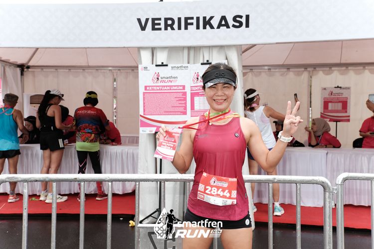 Race photo from Smartfren Run 2024