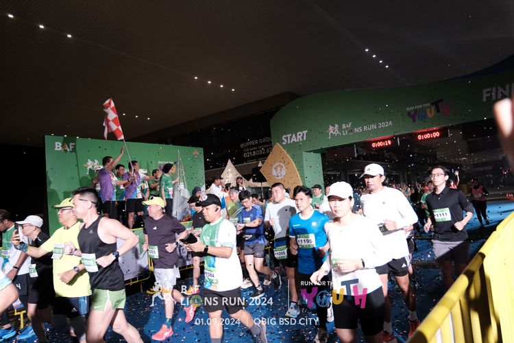 Race photo from BAF LIONS RUN 2024