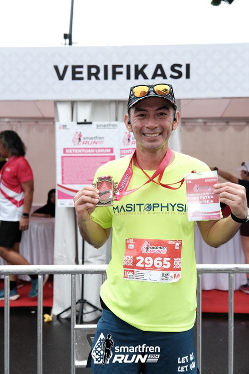 Race photo from Smartfren Run 2024