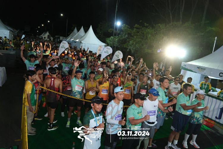 Race photo from Arutmin Borneo Run 2024