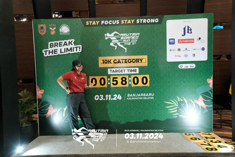Race photo from Arutmin Borneo Run 2024