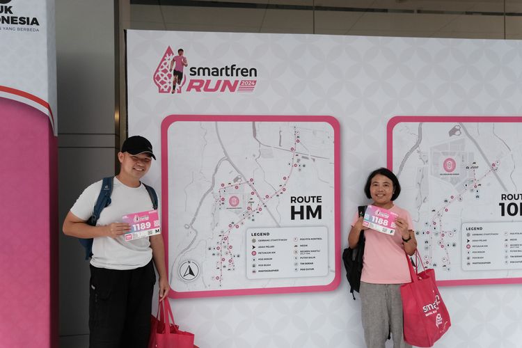 Race photo from Smartfren Run 2024