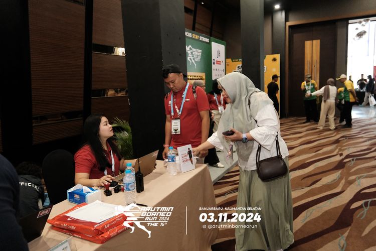 Race photo from Arutmin Borneo Run 2024