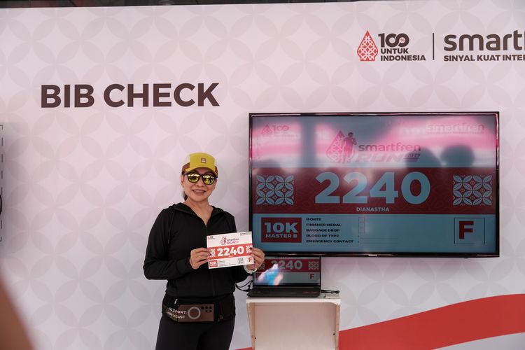 Race photo from Smartfren Run 2024