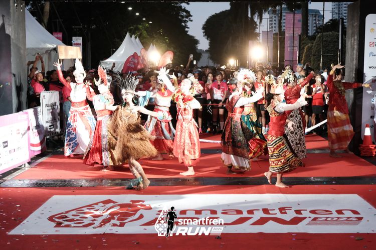 Race photo from Smartfren Run 2024