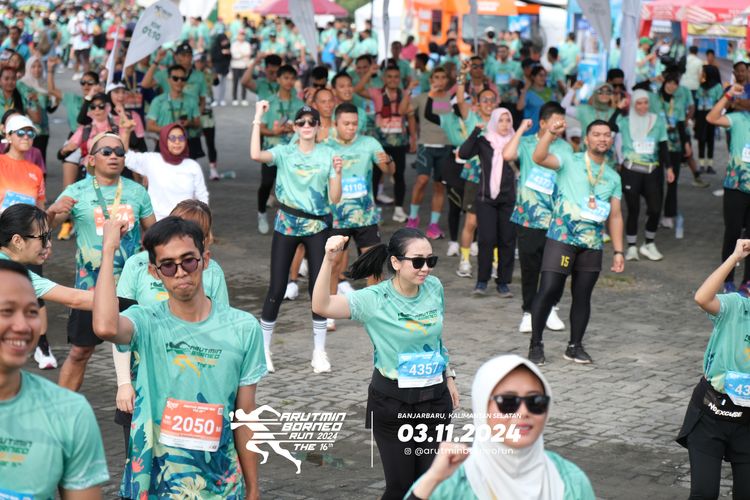 Race photo from Arutmin Borneo Run 2024