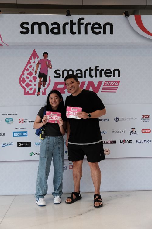 Race photo from Smartfren Run 2024