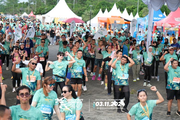 Race photo from Arutmin Borneo Run 2024