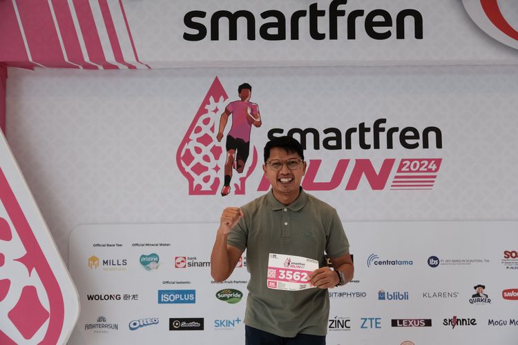 Race photo from Smartfren Run 2024