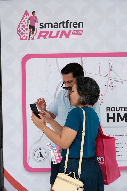 Race photo from Smartfren Run 2024