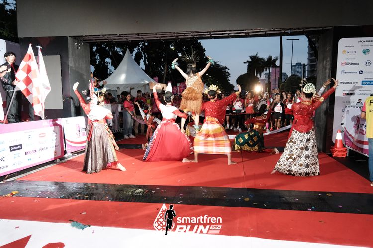 Race photo from Smartfren Run 2024
