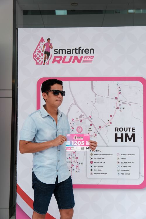 Race photo from Smartfren Run 2024
