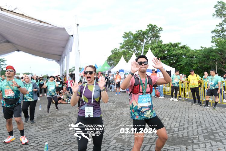 Race photo from Arutmin Borneo Run 2024