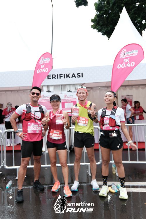 Race photo from Smartfren Run 2024