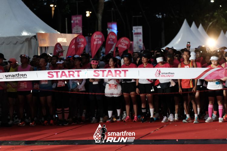 Race photo from Smartfren Run 2024