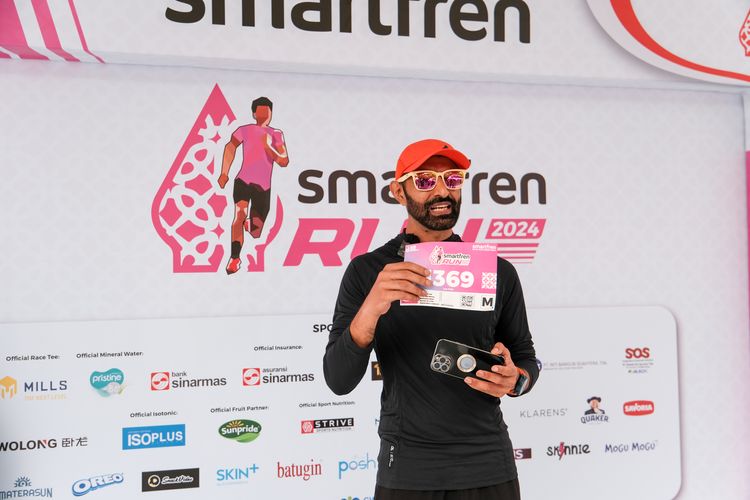 Race photo from Smartfren Run 2024
