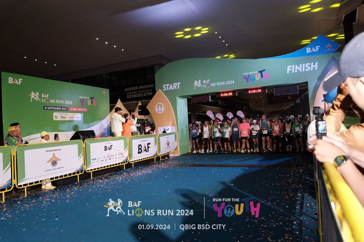 Race photo from BAF LIONS RUN 2024