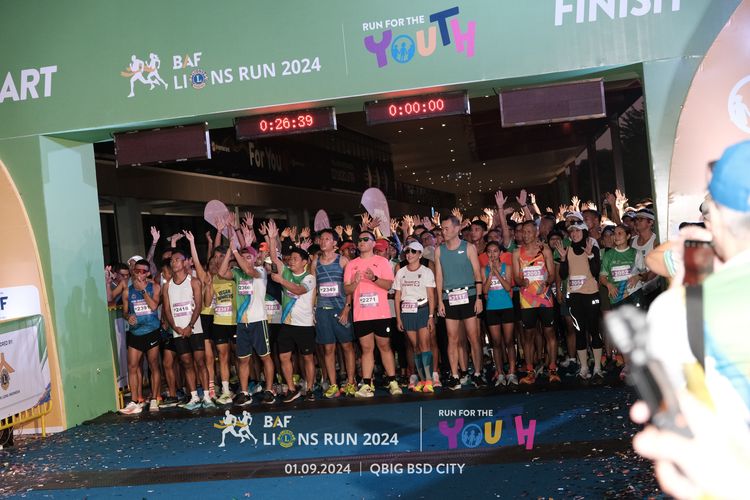 Race photo from BAF LIONS RUN 2024