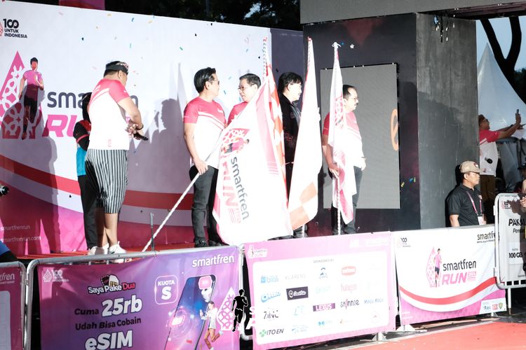 Race photo from Smartfren Run 2024