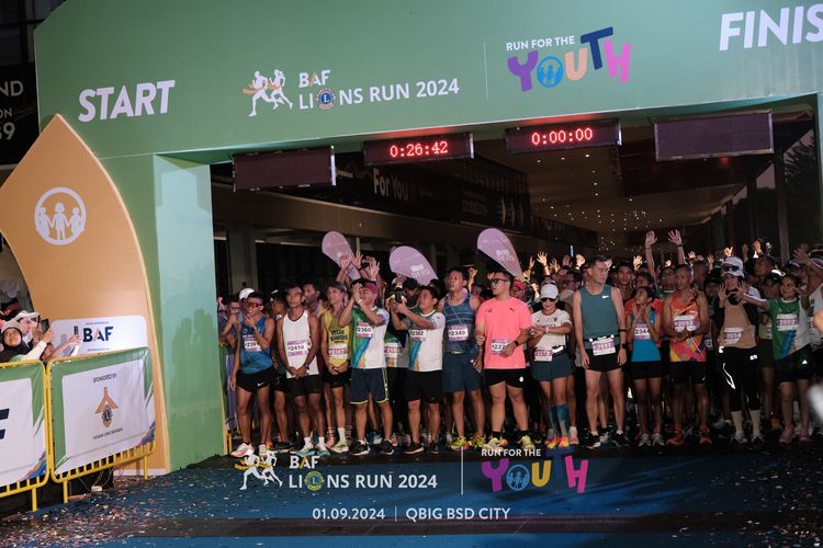 Race photo from BAF LIONS RUN 2024