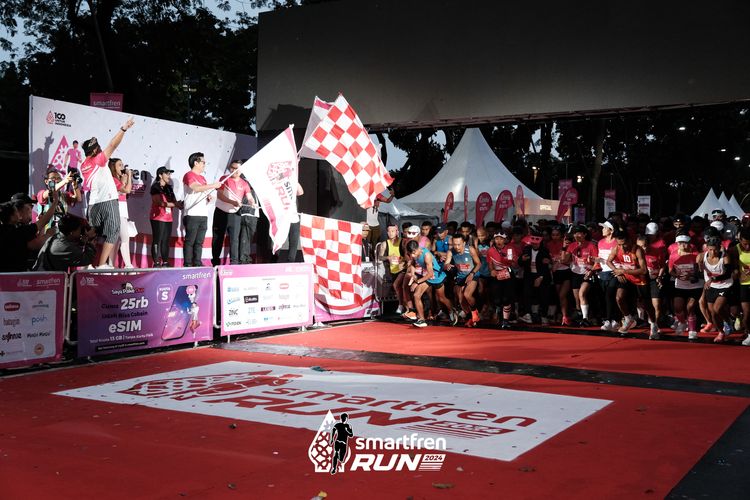 Race photo from Smartfren Run 2024
