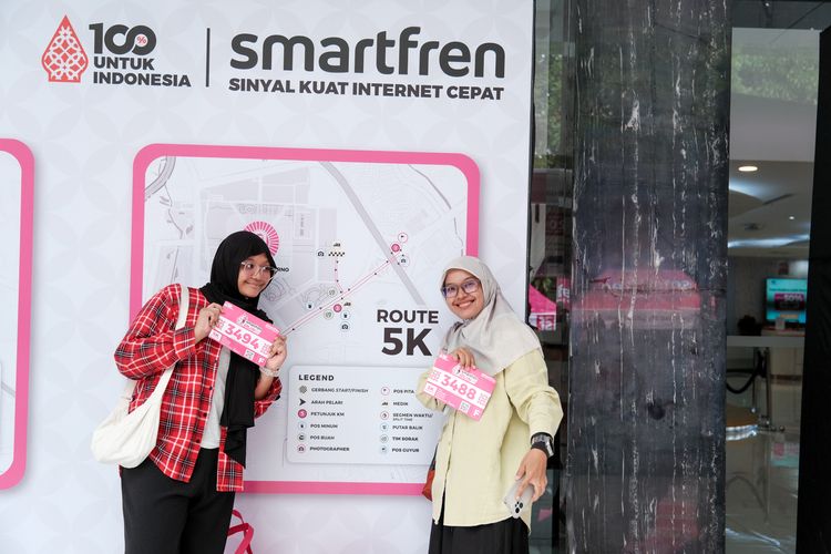 Race photo from Smartfren Run 2024