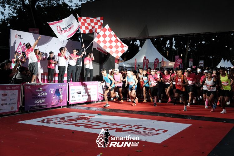 Race photo from Smartfren Run 2024