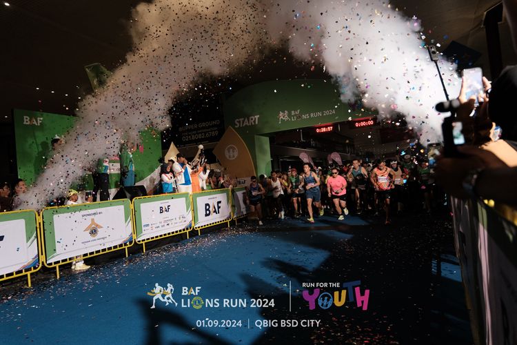 Race photo from BAF LIONS RUN 2024