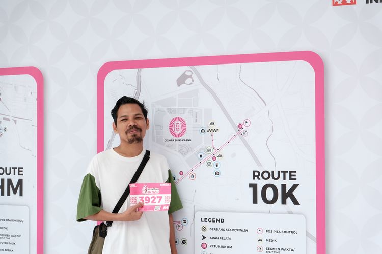 Race photo from Smartfren Run 2024