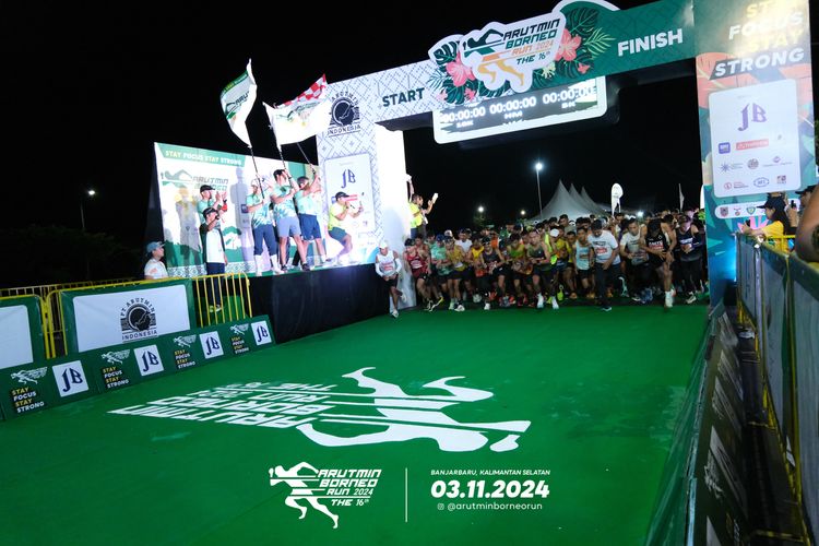 Race photo from Arutmin Borneo Run 2024