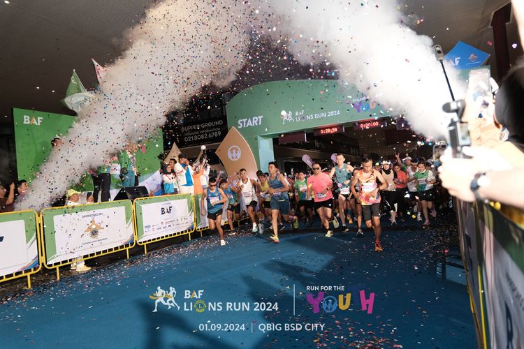 Race photo from BAF LIONS RUN 2024