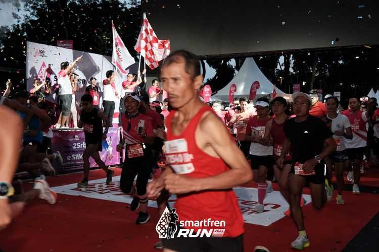 Race photo from Smartfren Run 2024