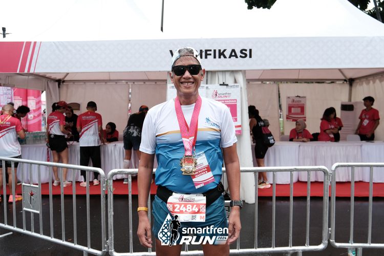 Race photo from Smartfren Run 2024