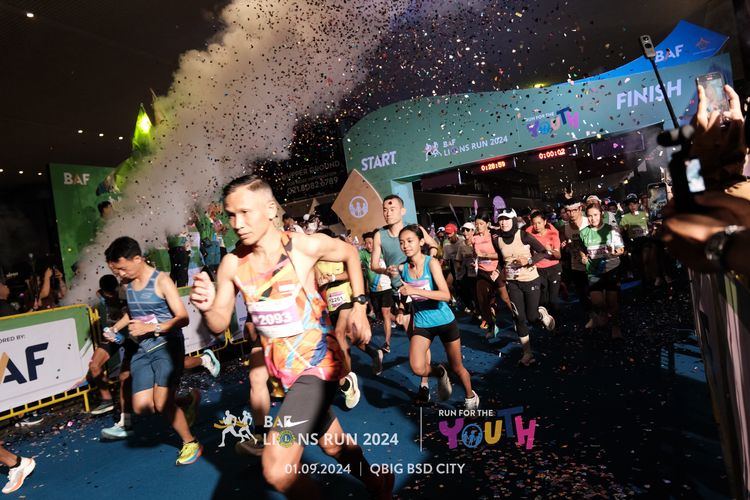 Race photo from BAF LIONS RUN 2024