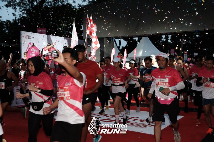 Race photo from Smartfren Run 2024